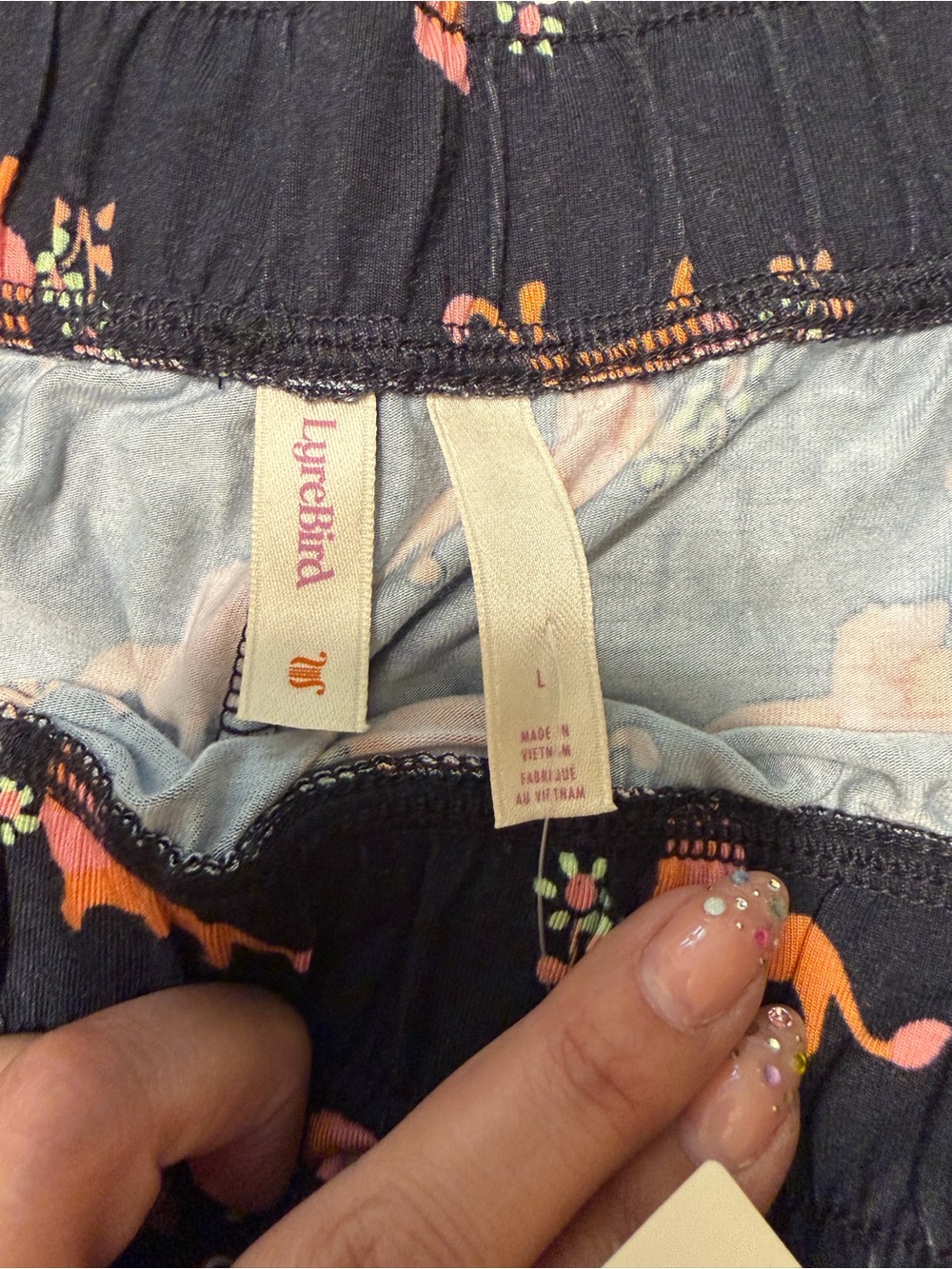 NWT Anthropologie LyreBird Briar Pajama Shorts in ModaLuxe, L - Picture 3 of 6